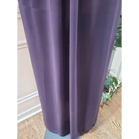 Levkoff Women Purple Polyester V-Neck Sleeveless Formal Long Maxi Dress Size M - Picture 5 of 13